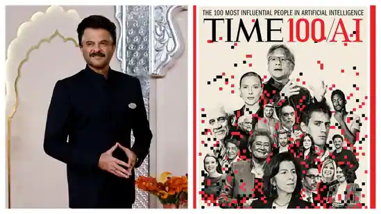 On Time magazine’s cover, Anil Kapoor is featured as one of the 100 Most Influential People in the Field of Artificial Intelligence